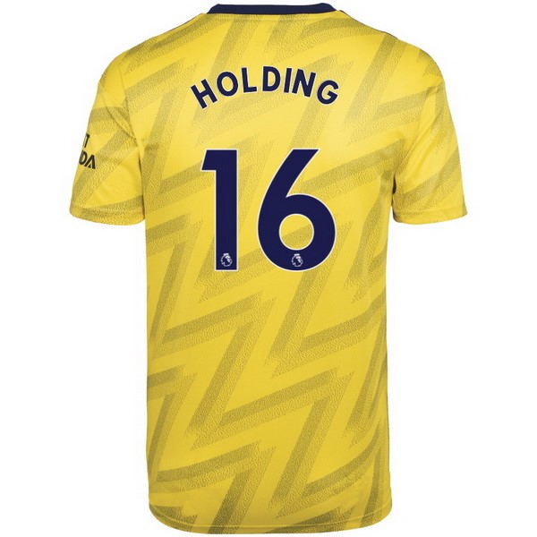 Maillot Football Arsenal NO.16 Holding Exterieur 2019-20 Jaune